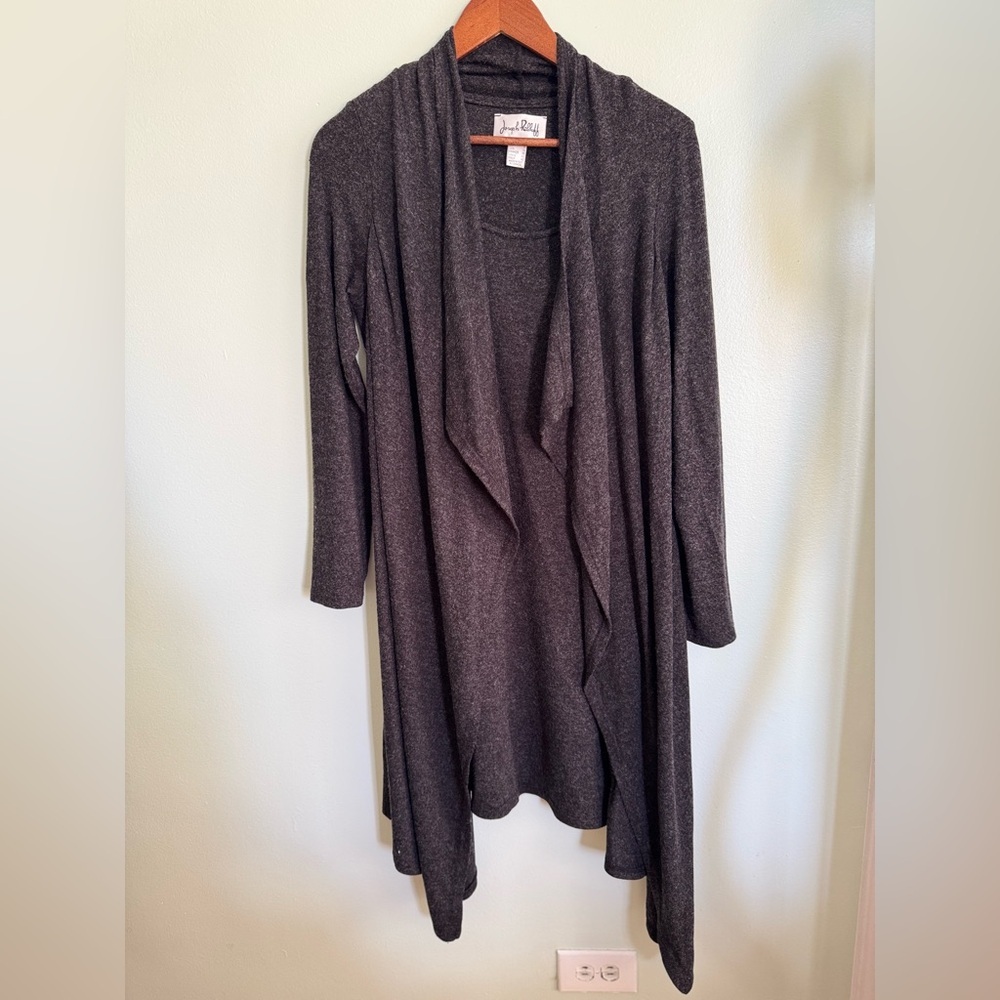 Joseph Ribkoff Charcoal Draped Dress